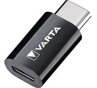 Varta Adaptador de carga y datos, Micro USB a USB tipo C (apto para todos los dispositivos compatibles con USB C Apple Macbook 12, Google Nexus 5X/ 6P, HTC 10, Huawei P9, Zen Pad 8.0, Sony Xperia XZ)