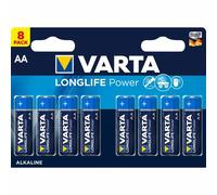 Varta Longlife Power Pack 8 Pilas Alcalinas AA LR6 1.5V