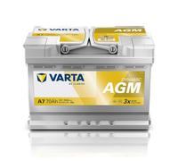 VARTA Batería 70, Ah 760, A/EN 570901076K262 L 278mm B 175mm H 190mm Compatible con VW Polo V Hatchback 6R1, 6C1 Golf 7 Hatchback 5G1, BQ1, BE1, BE2, PEUGEOT 208 I Hatchback CA, CC, OPEL, SKODA
