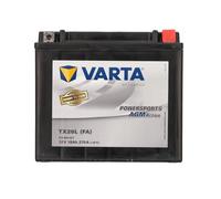 VARTA Batería de moto 18 Ah / 270 A Powersports Active AGM, larga vida útil, precargada, sin mantenimiento, adecuada para motos, scooters, quads, motos acuáticas y motonieves, negra