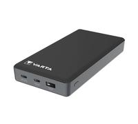 VARTA Batería Externa 20000mAh, Power Bank Power on Demand con 3 Puertos (1X USB A, 2x USB C), Compatible con Tablet y Smartphone, Cargador portátil, Embalaje ecológico