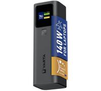 VARTA Batería Externa 27000mAh, Carga ultrarrápida de 140 W, 3 Puertos (2X USB-C; 1x USB-A), Compatible con Ordenador portátil, Smartphone y Tableta, Pantalla Digital, Incluye Cable de 140 W.