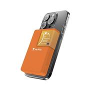 VARTA Batería Externa 5.000mAh, Power Bank inalámbrico magnético, Mag Pro Power on Demand, wireless, 7,5W, cargador con USB Tipo C, compatible con MagSafe y Qi Standard (iPhones y Android), naranja