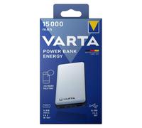 VARTA Batería Externa Energía Tipo 57977 15000mAh Puerto USB Portátil Blanco New