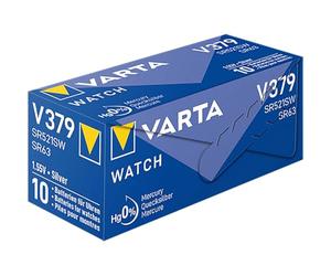 Varta Batería no Recargable de óxido de Plata de 1,55 V 379 V 1,55 V - Pilas no Recargables (óxido de Plata, botón/Moneda, 1,55 V, 1 Unidad, SR63, 14 mAh)