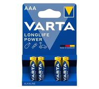 Varta Blister 4 Baterías 1.5V Longlife Power Alcalina Ministilo AAA