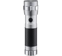 VARTA Brite Essential F10. Silver, linterna, luminaria para cualquier hogar | botón pulsador, antichoque, LED de alto rendimiento, sin pilas, carcasa robusta y duradera, para el día a día