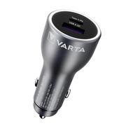 VARTA Cargador, Cargador de Coche 45 W, 2 Puertos, diseño de Aluminio
