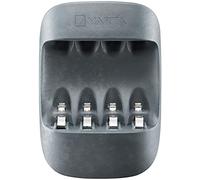 VARTA Cargador de Pilas, cargador para pilas AA/AAA recargables, Eco Charger, carga a ranura única, fabricado con un 50% de material bioplástico, no equipado