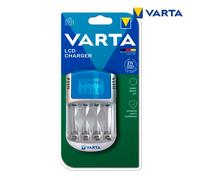 Varta cargador de pilas, cargador para pilas aa/aaa recargables, lcd c