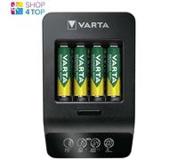 Varta Cargador Inteligente LCD AA/AAA con 4x Baterías AA y Salida USB
