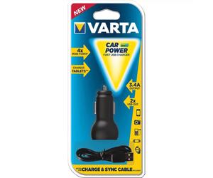 VARTA Cargador Isqueiro Universal (12V 3.4A - 2 USB)
