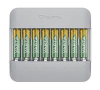 VARTA Cargador para 8 AA/AAA Pilas Recargables, Eco Charger Multi Recycled