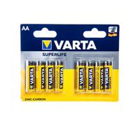 VARTA Cargadores Marca Modelo CF8 SUPERLIFE Zinco Carbone AA
