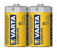 Pack 2x Baterías D/R20 1.5V - VARTA SUPERLIFE (2020)