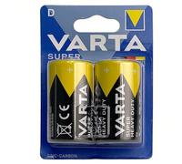 Varta D LR20 Superlife Power - Pilas de zinc, 2 paquetes, 2 unidades, potentes y duraderas para dispositivos de alto consumo, para juguetes, linternas LED y dispositivos electrónicos