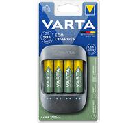 Varta Cargador Pilas Eco 4 Aa Mignon 2100mah 57680 101 451 One Size Black