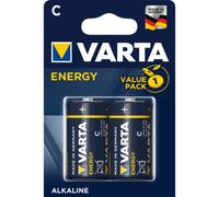 Varta Energy Pilas alcalinas C, Azul, Paquete de 2