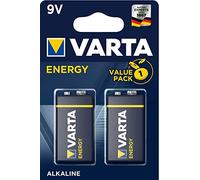 VARTA Energy - Pilas alcalinas 9V, Pack x2