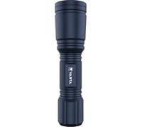 Varta Flashlight F10 - Linterna LED (carcasa de aluminio, enfoque de precisión, funciona con pilas, tamaño pequeño, funciona con pilas), color azul