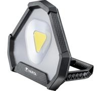 VARTA Foco de trabajo LED, recargable, Work Flex Stadium Light, IP54 | Luz de trabajo 1450 lm, 3 modos de luz, 15 h autonomía, Li-Ion recargable, soporte ajustable, carcasa robusta y duradera