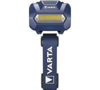 Varta Linterna frontal Headlight H10 – LED, diadema lavable, cabezal giratorio, pilas – azul