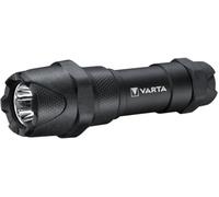 VARTA Indestructible F10 Pro 3,5 Vatios LED Linterna/Linterna de trabajo, incluye 3 pilas AAA de larga duración, resistente al agua y al polvo, absorbe impactos, carcasa de aluminio anodizado, negro