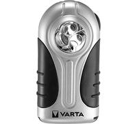 Varta LED Silver Light Linterna de plástico ABS y Goma TPR, 3AAA, 16647 m, Plateado