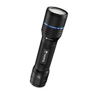 VARTA Linterna LED recargable, Night Cutter Pro F20R, Linterna para exterior y hogar, 1000 Lúmenes, Resistente al agua IP67, aluminio de aviación, enfoque de precisión, incluye cordón