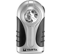 Varta LED Silver Light Linterna de plástico ABS y Goma TPR, 3AAA, 16647 m, Plateado
