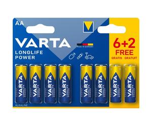 Varta Long Life Power Pack 8 Pilas AA LR06