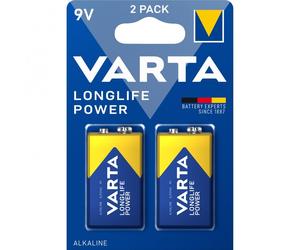 Varta LongLife 6LR61 Pack 2 Pilas 9V