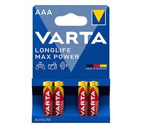 VARTA Pilas alcalinas Longlife Max Power micro AAA LR03 1,5 V 1200 mAh (4 unidades)