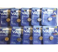 Varta Pila de botón de litio de 3V CR1225, pilas de botón en un blíster original de 1 unidad, plata