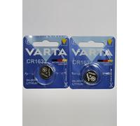 Varta - Lote de 2 juegos 1 pila botón litio "Electronics CR1632 3 Volt