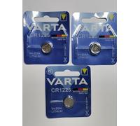 Varta Pila de botón de litio de 3V CR1225, pilas de botón en un blíster original de 1 unidad, plata