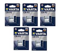VARTA - Lote de 5 blísters, 1 pila fotográfica "Professional Litium" CR-P2 (6 V)
