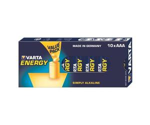 Varta Paquete de 10 pilas alcalinas Micro (AAA/LR03) Energy