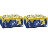 Varta Pila alcalina de 9 V Industrial, Pilas alcalinas 6LR61 - Paquete de 40 Unidades