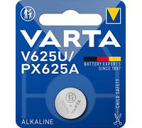 Varta Pila de alcalina V625U paquete de 1 unidad, Gris | embalaje seguro para niños, para termómetro, pulsómetro, llave de coche, mando a distancia, báscula o calculadora