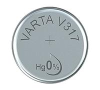 Varta Pila de botón 14501317 de óxido de Plata (V317, 1 Unidad), Color Plateado