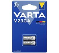 Varta Pila de botón alcalina de 12 V Electronics V23GA, pilas de botón en un blíster original de 2 unidades, plateado