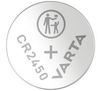 Varta Pila de botón de litio de 3 V CR2450, pilas de botón en un blíster original de 1 unidad, Plata