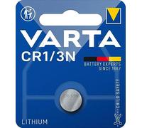 Varta Pila de botón de litio de 3 V Electronics CR1/3N, paquete de 1 unidad, pilas de botón en un blíster original de 1 unidad