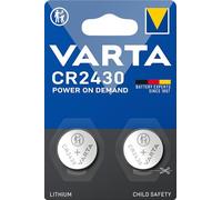 Varta Pila de botón de litio de 3 V Electronics CR2430, pilas de botón en un blíster original de 2 unidades