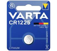 Varta Pila de botón de litio de 3V CR1225, pilas de botón en un blíster original de 1 unidad, plata