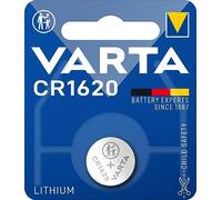 Varta Pila de botón de litio de 3V Electronics CR1620, en blíster original de 1 unidad, gris