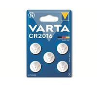 Varta Pila de botón de litio de 3V Electronics CR2016, pilas de botón en un blíster original de 5 unidades