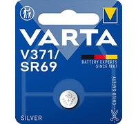 1x 1.55V V 371 Silver Batería de un solo uso SR69 Óxido de plata Batería de un solo uso, SR69, Óxido de plata, 1,55 V, 1 pieza(s), 44 mAh