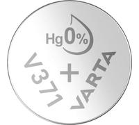 Varta Pila de botón Electronics V371, pila de reloj de 1,55 V, pilas de botón en un blíster original de 1 unidad